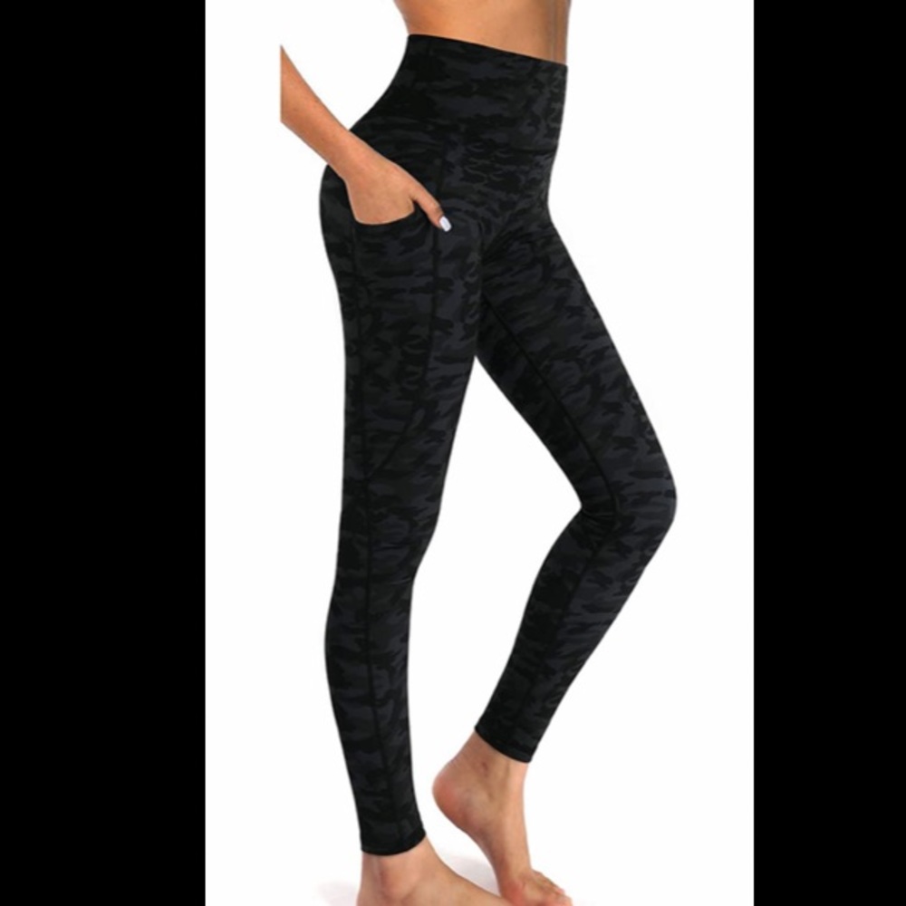 Womens High Waist Yoga Pants with Pockets Leggings